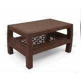 Rattan-Style 2-Tier Molded Table - DCORE