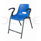 Ergonomic Blue Task Chair with Contoured Armrests - DCORE