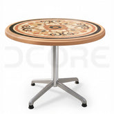 Luxury Inlay-Style Round Table - DCORE