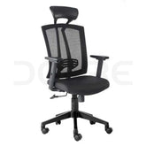 Ergonomic Mesh High-Back Office Chair with Adjustable Headrest - DCORE