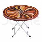 Spiral Sunburst Folding Table - DCORE