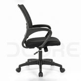 Ergonomic Black Mesh Staff Revolving Chair - DCORE