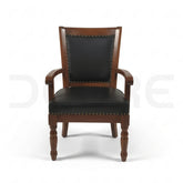 Premium Traditional Leather Visitor Chair - DCORE