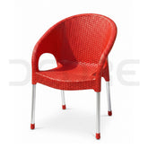 Modern Rattan-Style Visitor Chair - DCORE