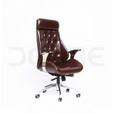 Premium High-Back Tufted Leather Executive Office Chair - DCORE
