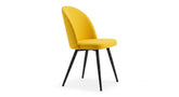 Contemporary Mustard Upholstered Dining Chair