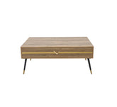 Modern Rectangular Coffee Table with Storage Drawer