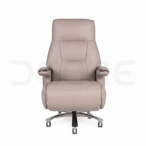 Premium Leather Executive Power Recliner Office Chair with Footrest - DCORE