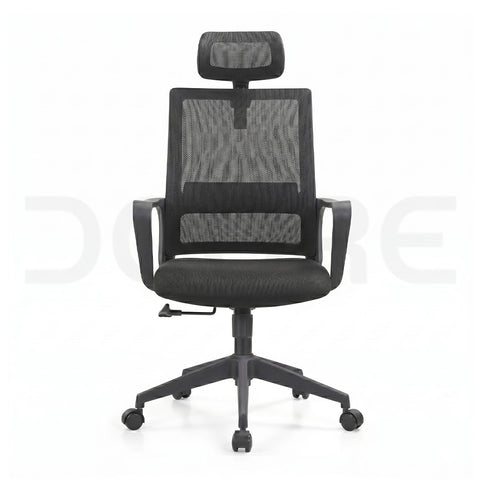 Ergonomic Mesh Office Chair with Adjustable Headrest - DCORE