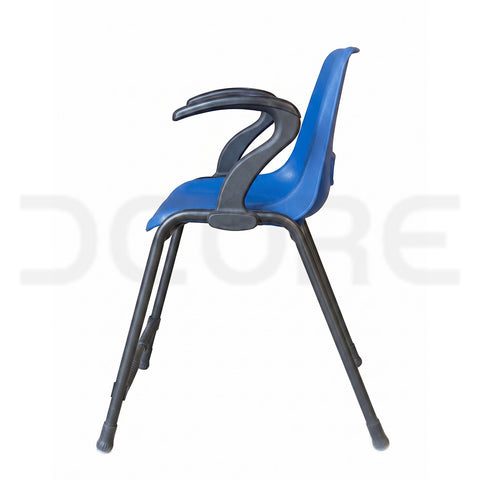 Ergonomic Blue Task Chair with Contoured Armrests - DCORE
