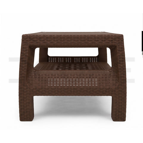 Rattan-Style 2-Tier Molded Table - DCORE