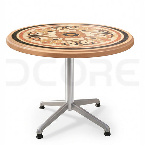 Luxury Inlay-Style Round Table - DCORE