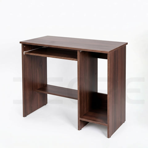 Compact Walnut Finish Computer Desk - DCORE