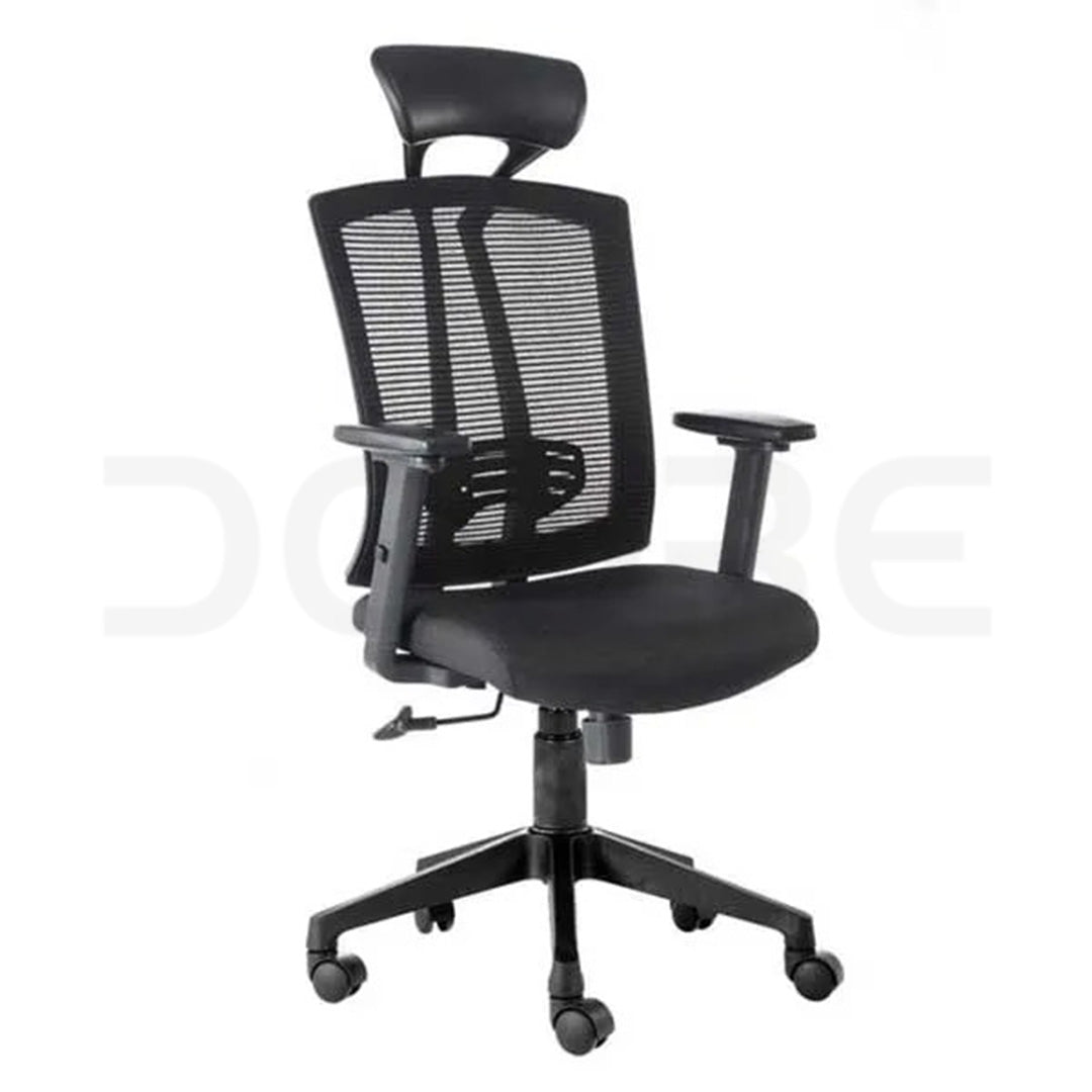 Ergonomic Mesh High-Back Office Chair with Adjustable Headrest - DCORE