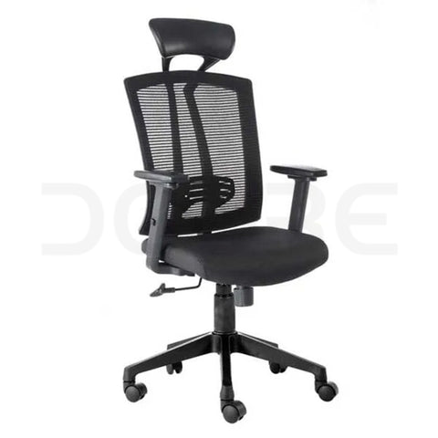 Ergonomic Mesh High-Back Office Chair with Adjustable Headrest - DCORE