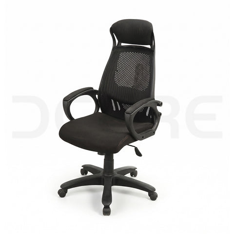 High-Back Mesh Ergonomic Office Chair with Headrest - DCORE
