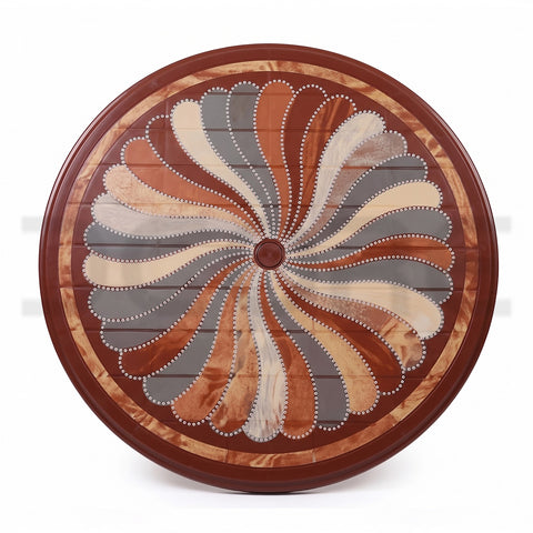 Radial Pattern Pedestal Table - DCORE