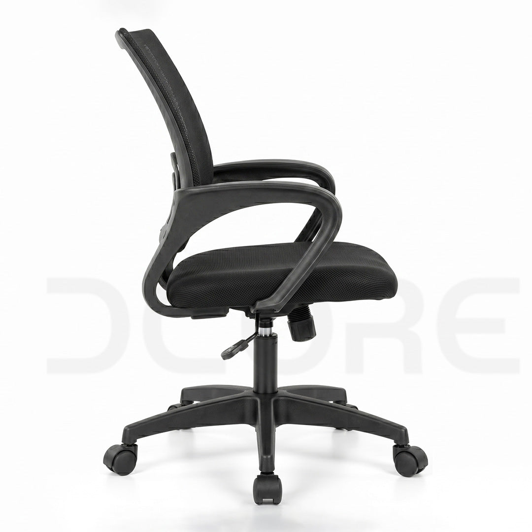 Ergonomic Black Mesh Staff Revolving Chair - DCORE
