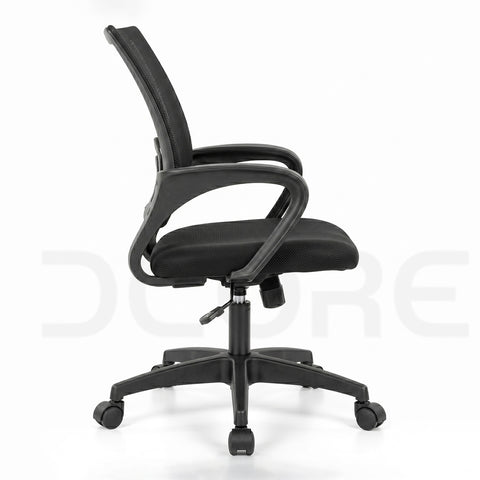 Ergonomic Black Mesh Staff Revolving Chair - DCORE
