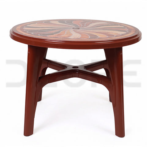 Radial Pattern Pedestal Table - DCORE