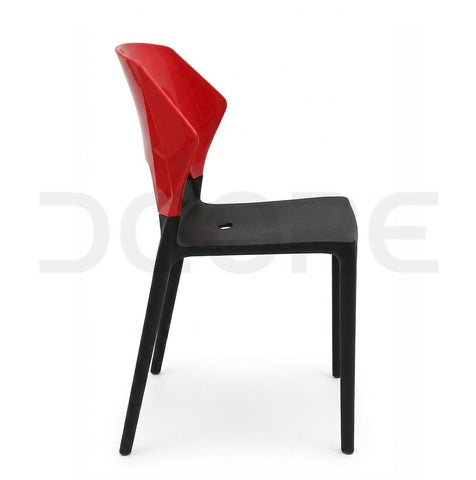 Modern Duo-Tone Ergonomic Plastic Chair - DCORE