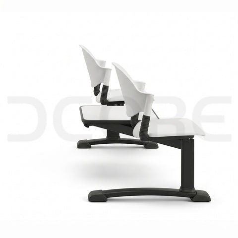 Modern Dual-Seater Waiting Room Bench - DCORE