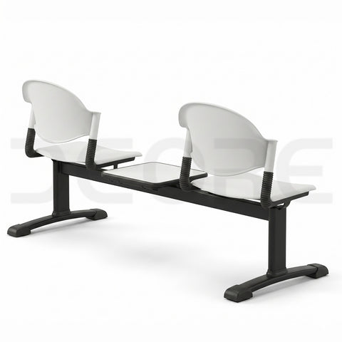 Modern Dual-Seater Waiting Room Bench - DCORE