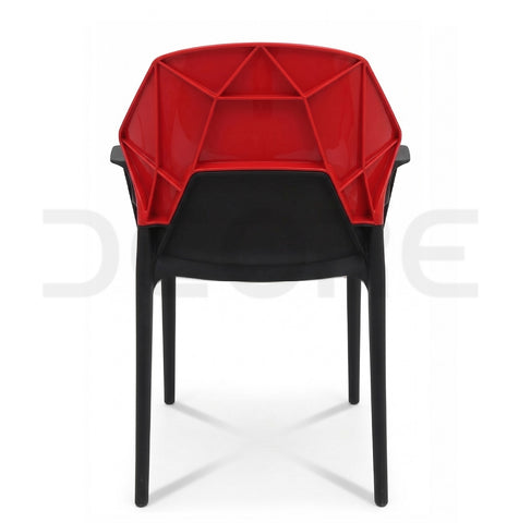 Modern Duo-Tone Ergonomic Plastic Chair - DCORE