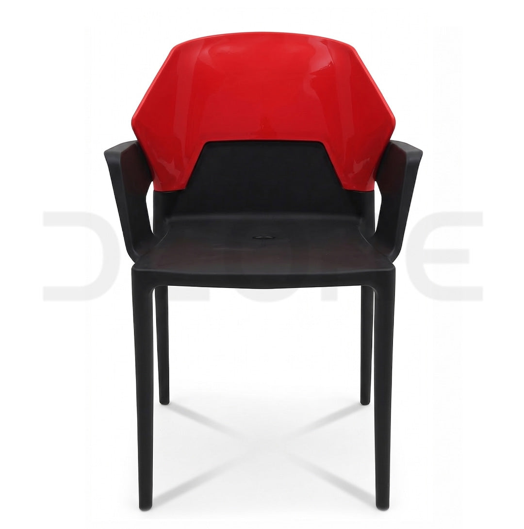 Modern Duo-Tone Ergonomic Plastic Chair - DCORE
