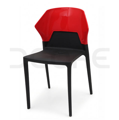 Modern Duo-Tone Ergonomic Plastic Chair - DCORE