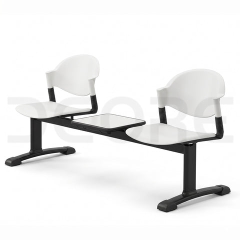 Modern Dual-Seater Waiting Room Bench - DCORE