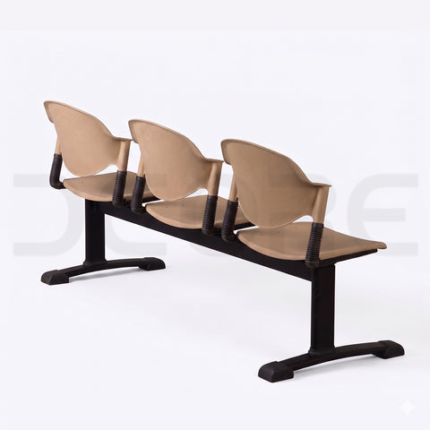 Modern 3-Seater Public Waiting Area Bench - DCORE