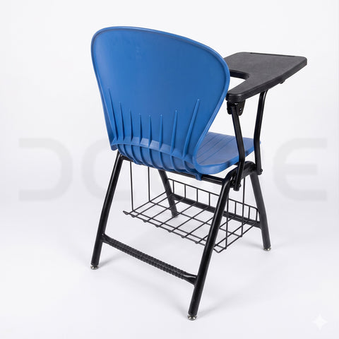 Study Chair with Writing Pad & Storage Basket - DCORE