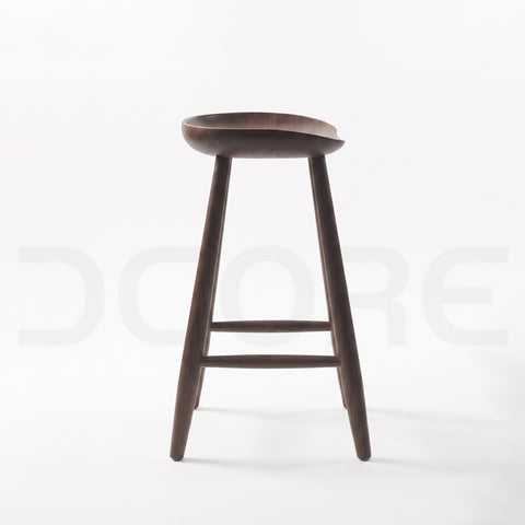 Premium Walnut Wood Bar Stool - DCORE