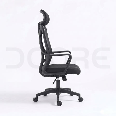 High-Back Mesh Office Chair with Headrest - DCORE