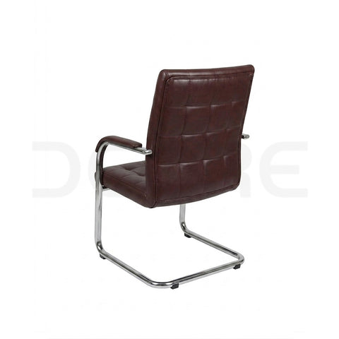 Executive Burgundy Leather Office Chair - DCORE