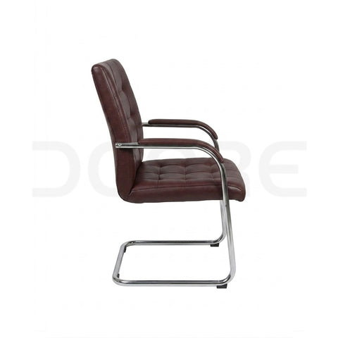 Executive Burgundy Leather Office Chair - DCORE