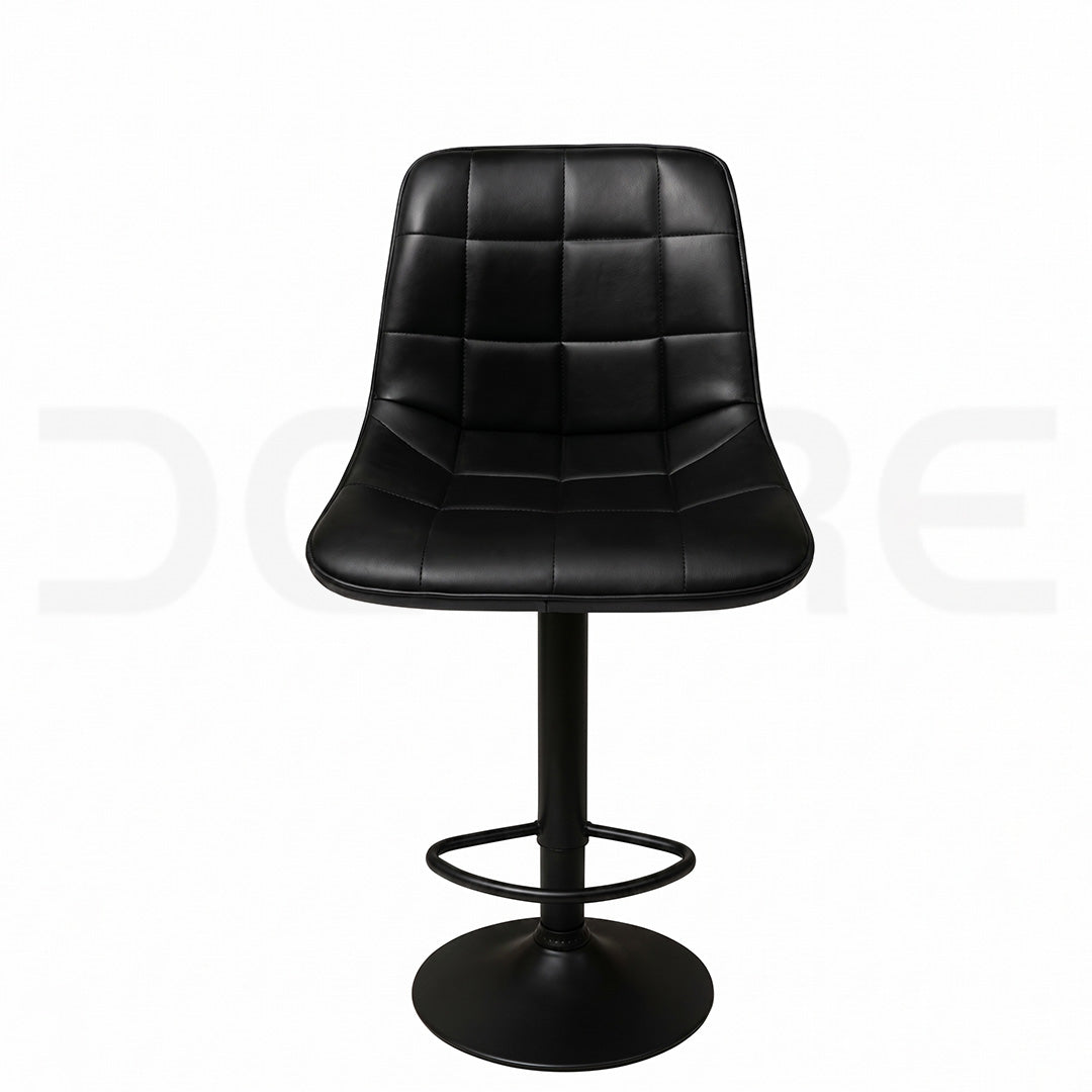 Modern Quilted Faux Leather Bar Stool - DCORE