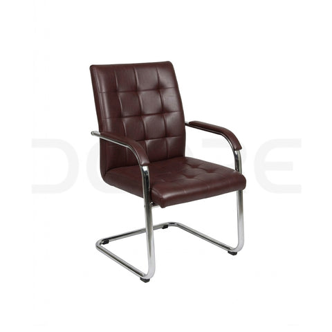 Executive Burgundy Leather Office Chair - DCORE