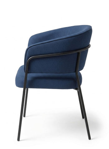 Modern Navy Blue Tub Dining & Accent Chair
