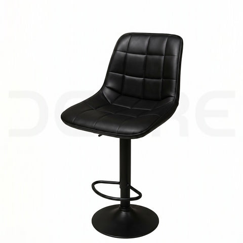 Modern Quilted Faux Leather Bar Stool - DCORE