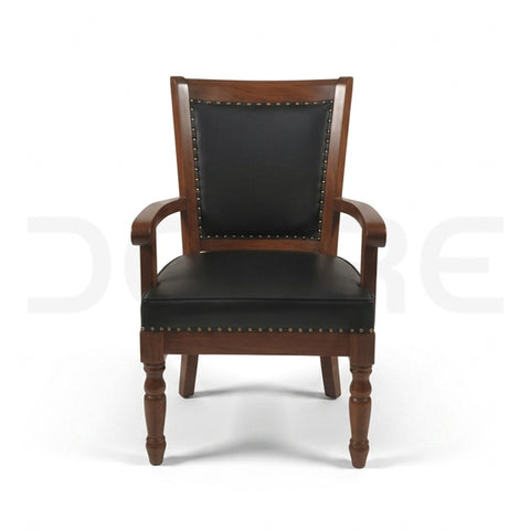 Premium Traditional Leather Visitor Chair - DCORE