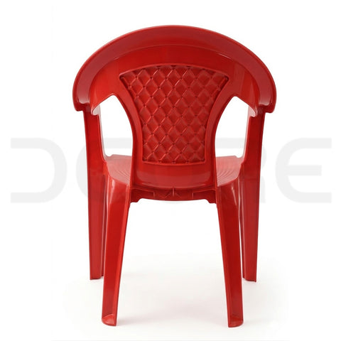 Premium Ergonomic Red Plastic Office Chair - DCORE