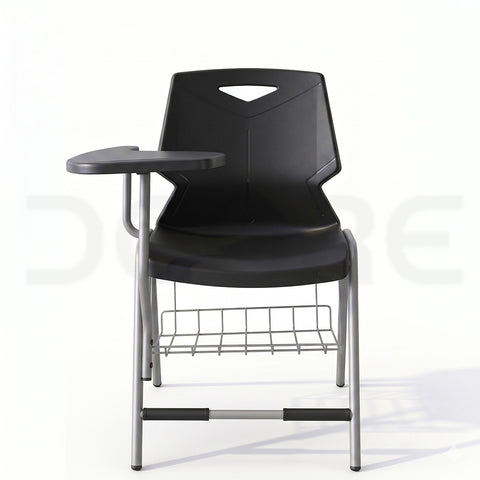 Geometric Student Study Chair with Writing Pad & Storage Basket - DCORE