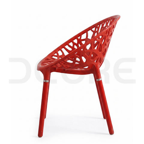 Modern Web-Pattern Visitor Chair - DCORE