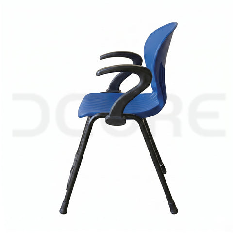 ErgoFlex Cobalt Blue Accent Chair with Armrests - DCORE