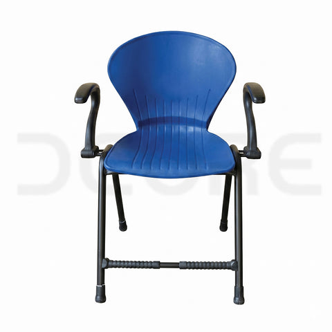 ErgoFlex Cobalt Blue Accent Chair with Armrests - DCORE