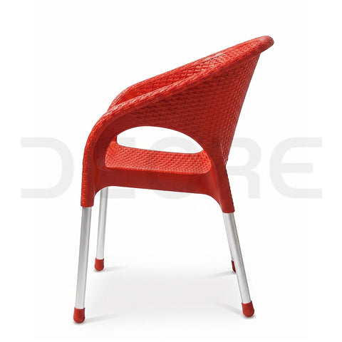 Modern Rattan-Style Visitor Chair - DCORE