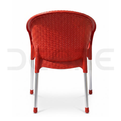 Modern Rattan-Style Visitor Chair - DCORE