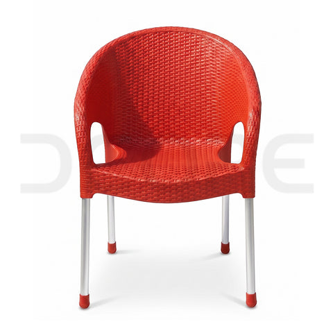 Modern Rattan-Style Visitor Chair - DCORE